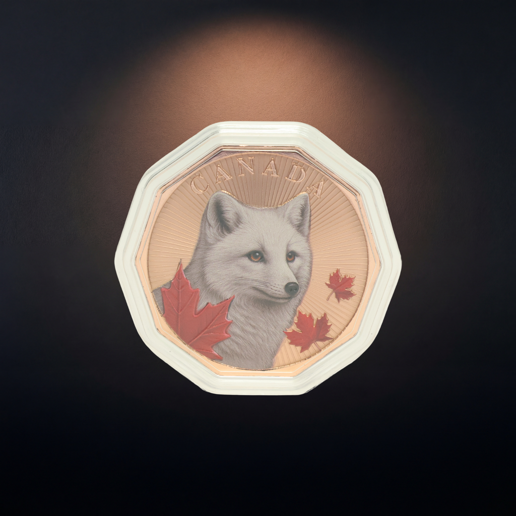 Guardians of the North Series – Arctic Fox 1oz .999 Copper Coin (Colored Edition) 3 of 5