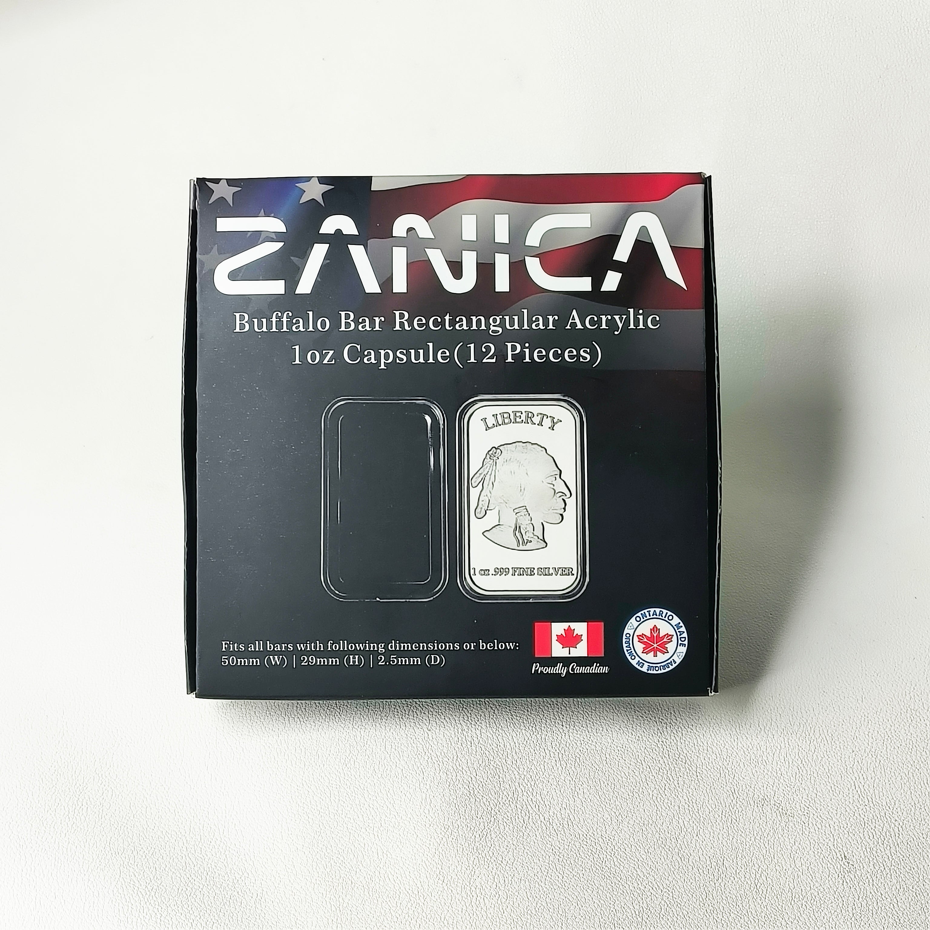 Zanica Premium Buffalo / Indian Head 1oz Bar Capsules – 12 pack