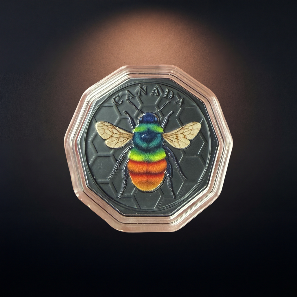 Guardians of the North – Arctic Bumblebee Obsidian Edition 1oz .999 Copper Coin (Exclusive Bonus) Low Serial Number