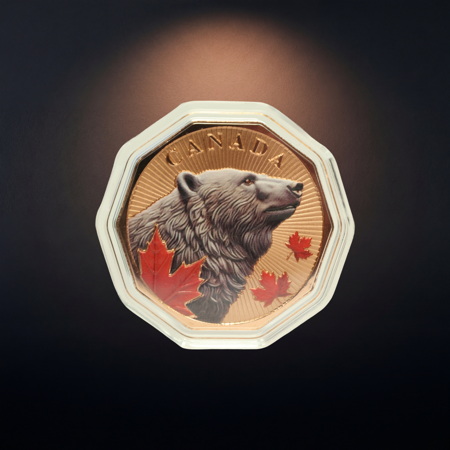 Guardians of the North Series – Polar Bear 1oz .999 Copper Coin (Colored Edition) 1 of 5