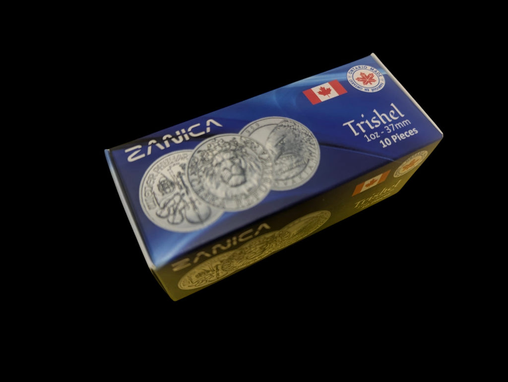 Zanica 37mm Premium Round Capsules Curved Bezel – 10 pack