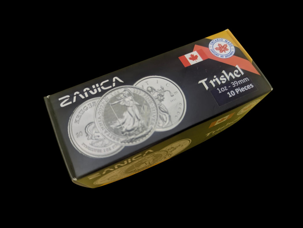 Zanica 39mm Premium runde Kapseln, flache Lünette – 10er-Pack