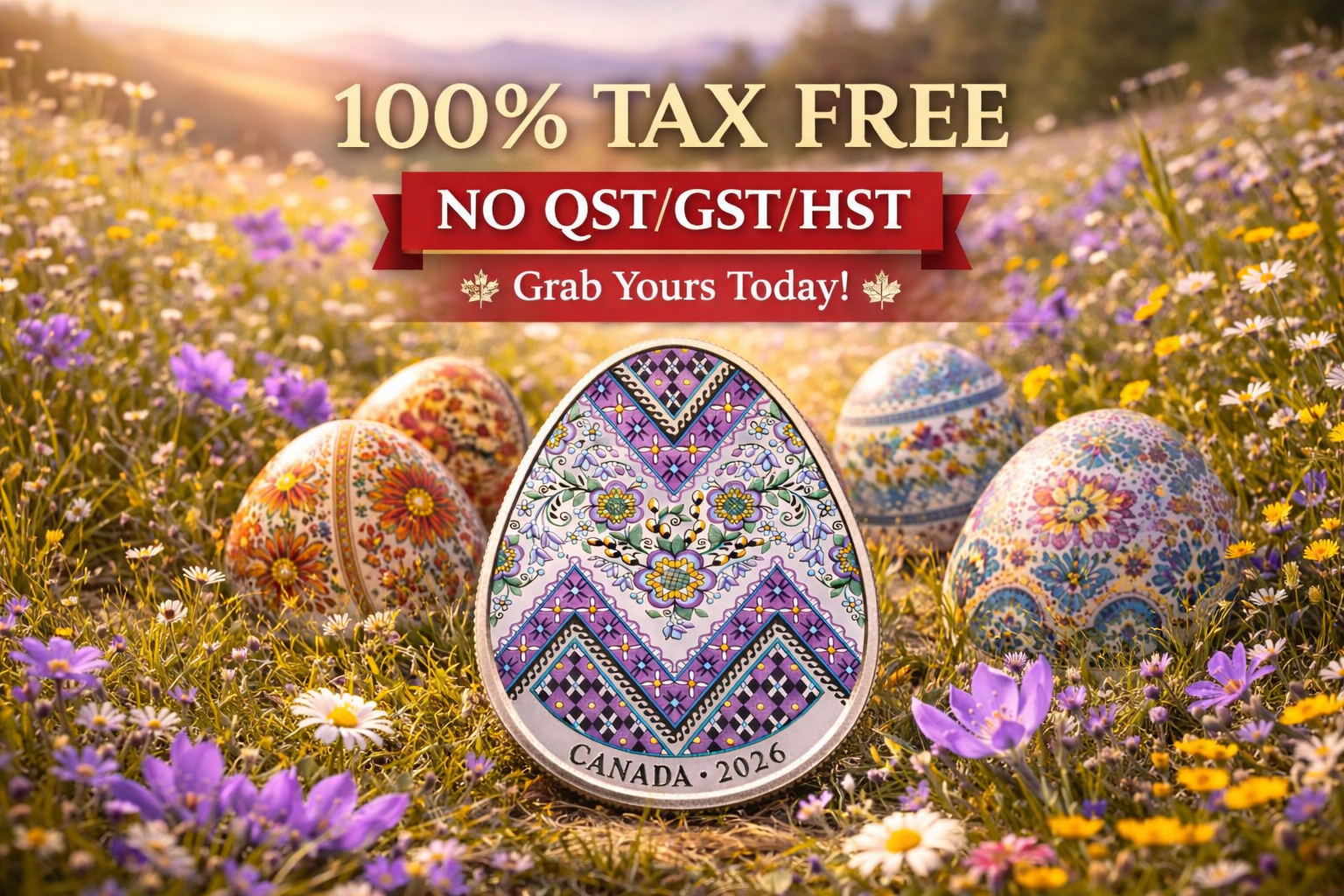 2026 Pysanka Fine Silver Coin | Royal Canadian Mint $20 Silver Coin