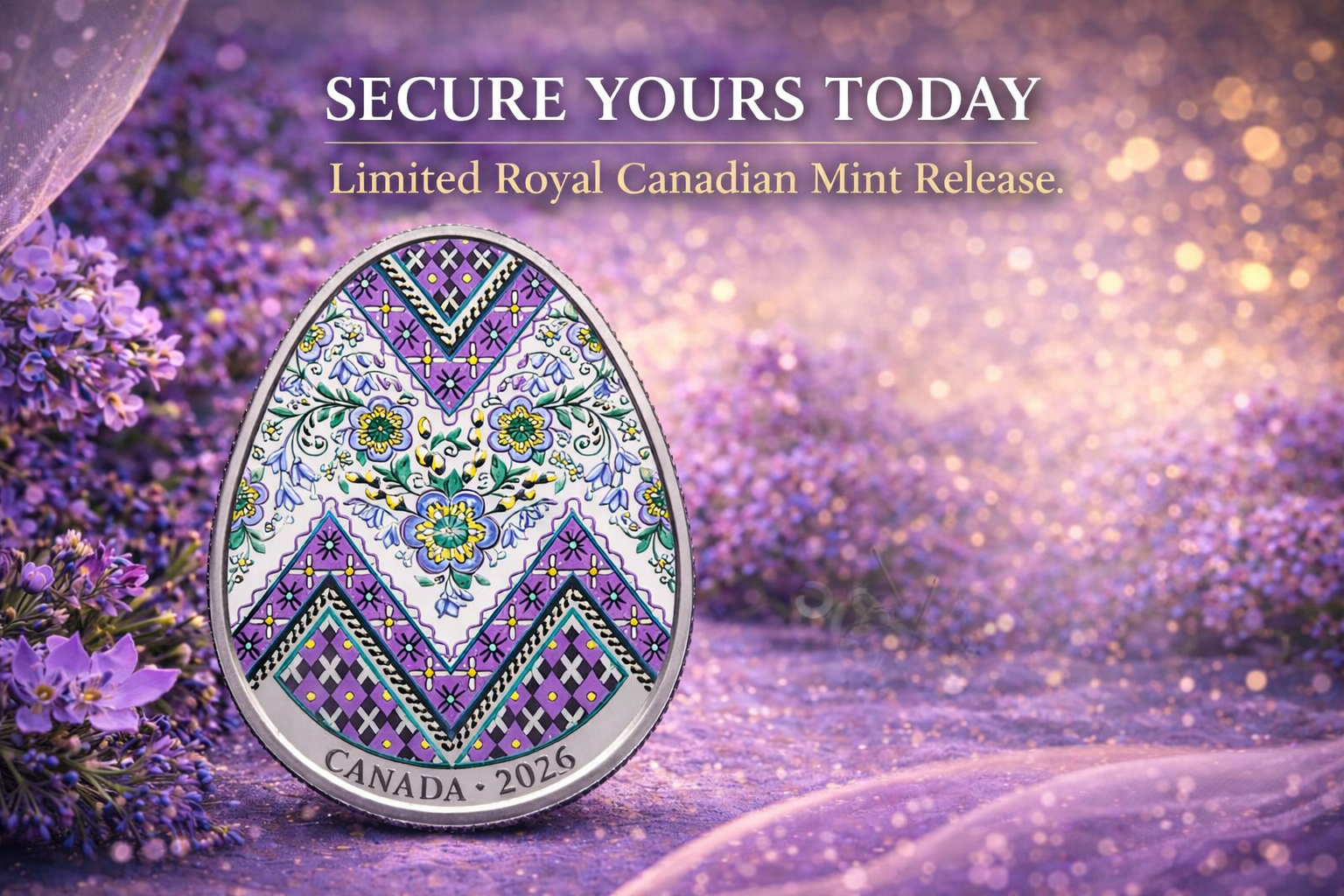 2026 Pysanka Fine Silver Coin | Royal Canadian Mint $20 Silver Coin