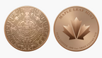 Aztec Calendar 1oz .999 Fine Copper Round – Maple Leaf Mint