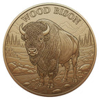 Wood Bison 1oz .999 Fine Copper Round – Hunting Series | Maple Leaf Mint