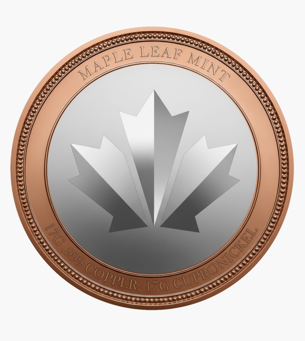 Spartanischer Krieger Bimetall-Kupfer-Rundmedaille – Hochrelief Sammleredition | Maple Leaf Mint