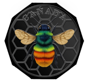 Guardians of the North – Arctic Bumblebee Obsidian Edition 1oz .999 Copper Coin (Exclusive Bonus)