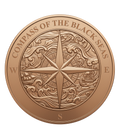 Compass of the Black Seas 1oz .999 Fine Copper Round – Maple Leaf Mint