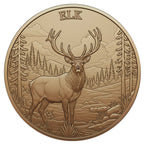 Elk 1oz .999 Fine Copper Round – Hunting Series | Maple Leaf Mint