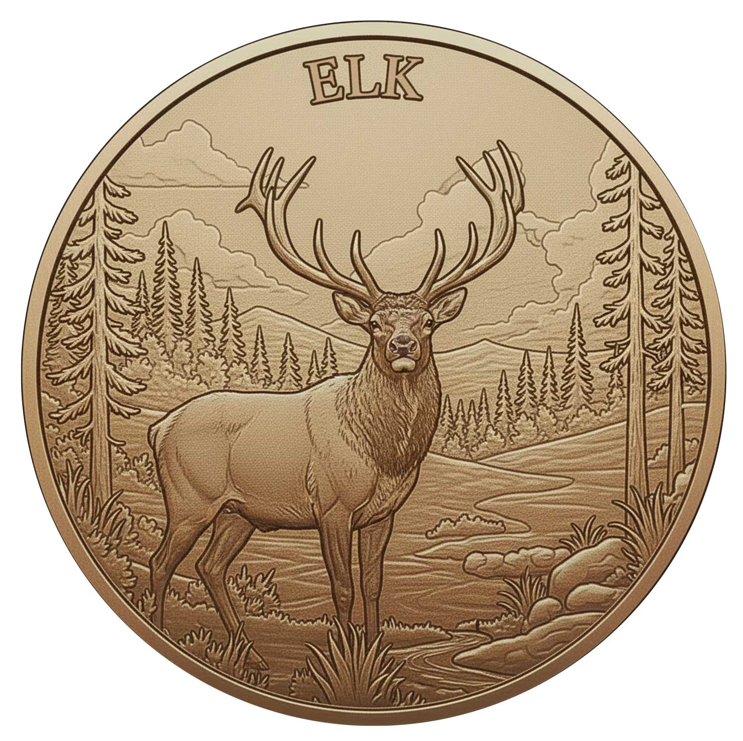 Kanada Elch 1oz .999 Feinkupfer Round – Kanadische Kulturerbe Serie | Maple Leaf Mint