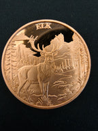 Elk 1oz .999 Fine Copper Round – Hunting Series | Maple Leaf Mint