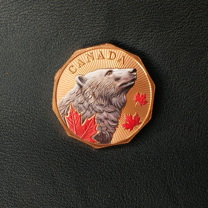 Guardians of the North Series – Polar Bear 1oz .999 Copper Coin (Colored Edition) 1 of 5