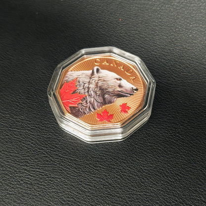 Guardians of the North Series – Polar Bear 1oz .999 Copper Coin (Colored Edition) 1 of 5