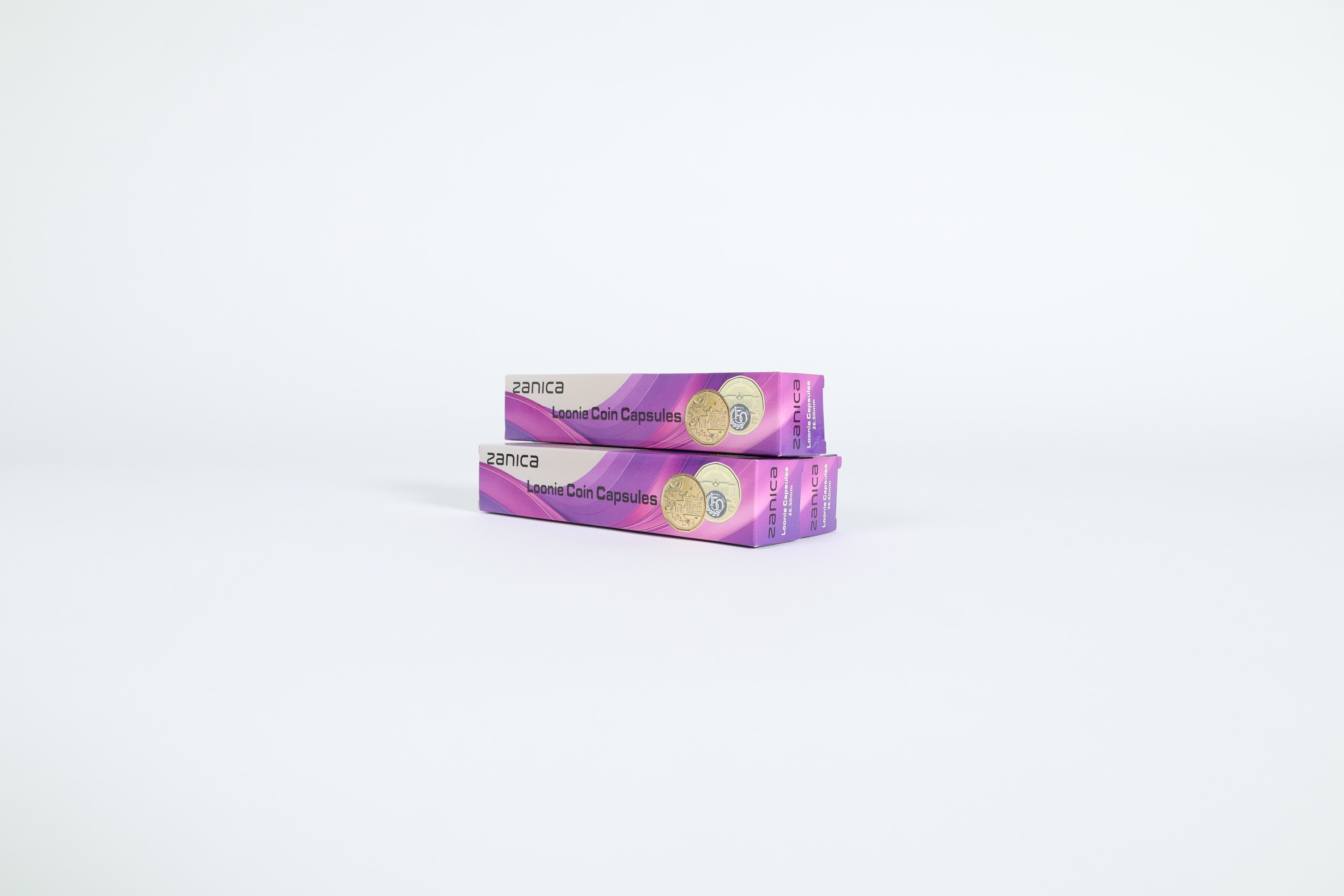 Zanica Loonie Coin Capsules – Stackable Canadian $1.00 Coin Holders (Pack of 25)