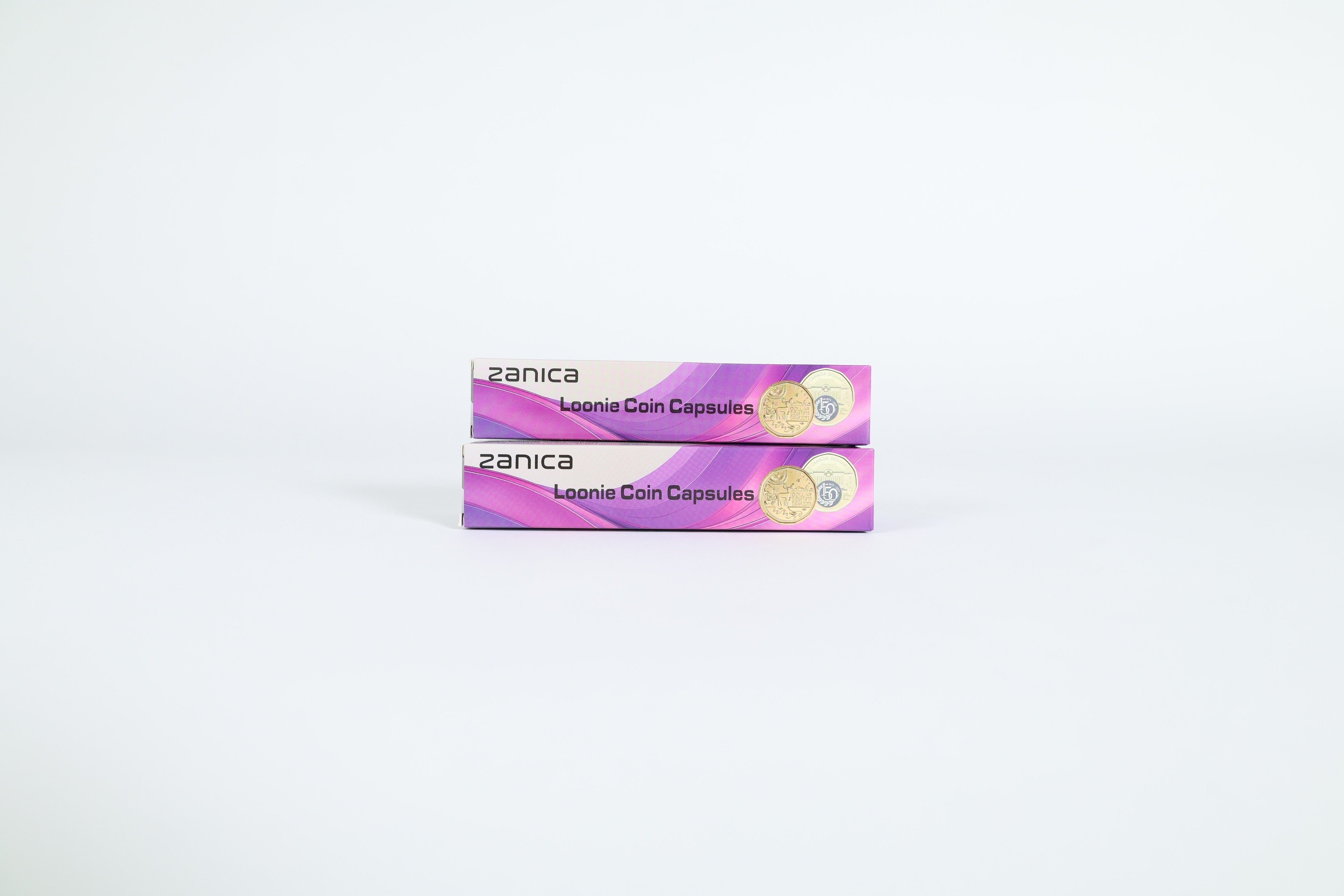 Zanica Loonie Coin Capsules – Stackable Canadian $1.00 Coin Holders (Pack of 25)