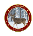Mule Deer 1oz .999 Fine Copper Round UV Colorized – Deer Hunting Series
