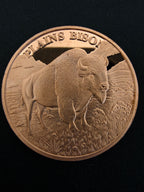Plains Bison 1oz .999 Fine Copper Round – Hunting Series | Maple Leaf Mint