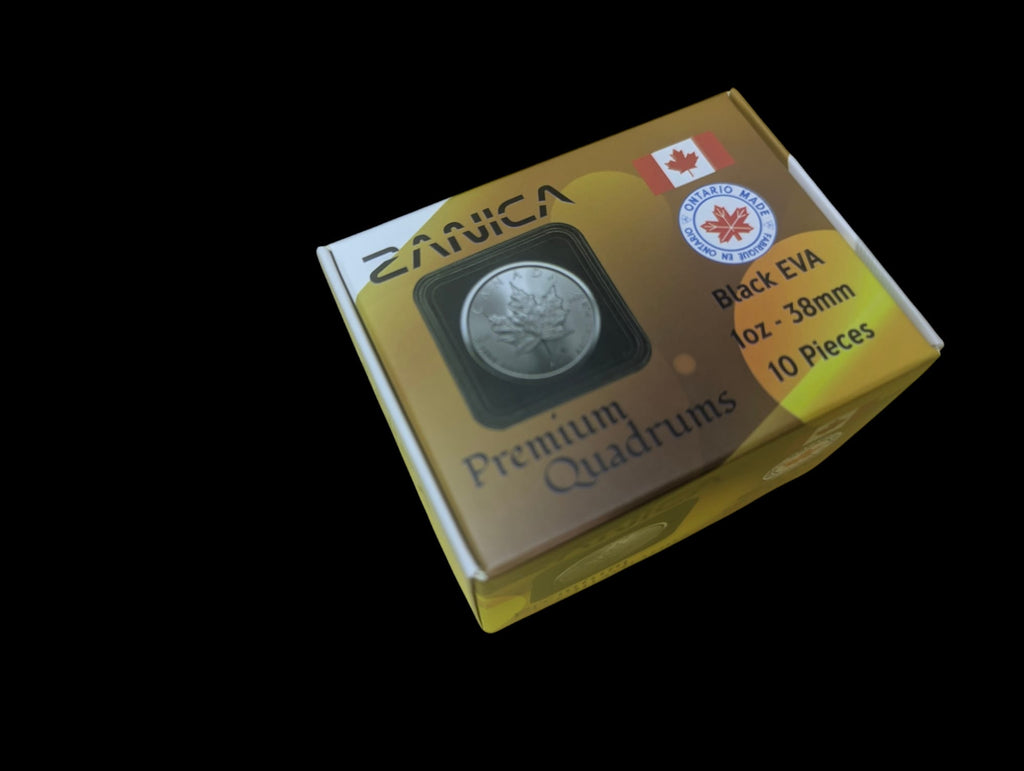 Zanica 38mm Premium Quadrums Black – 10 pack