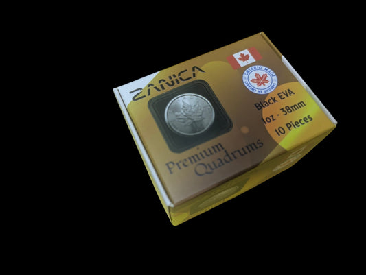 Zanica 38mm Premium Quadrums Black – 10 pack