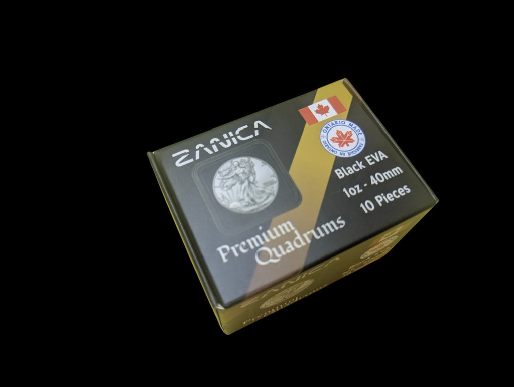 Zanica 40mm Premium Quadrums Black – 10 pack