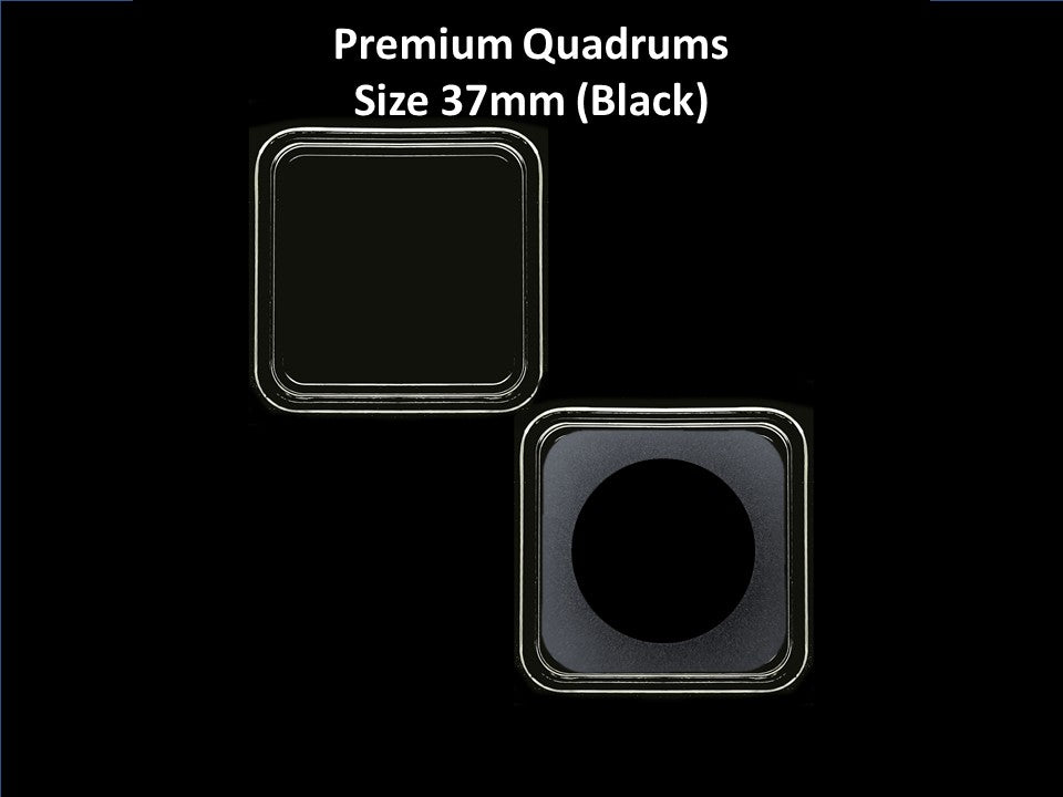 Zanica 37mm Premium Quadrums Black – 10 pack