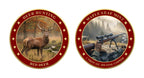 Red Deer 1oz .999 Fine Copper Round UV Colorized – Deer Hunting Series