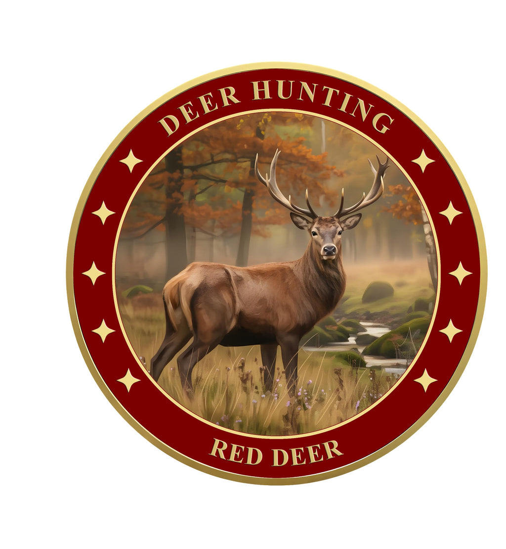Red Deer 1oz .999 Fine Copper Round UV Colorized – Deer Hunting Series