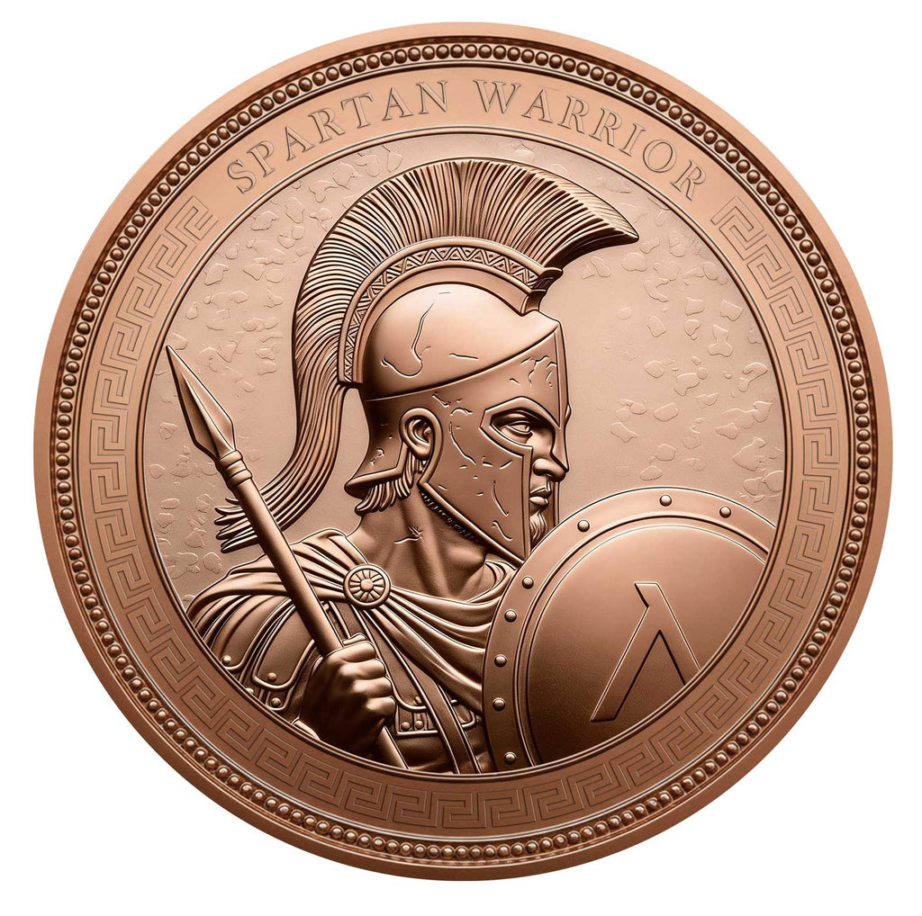 Spartan Warrior 1oz .999 Fine Copper Round – High Relief Collector Edition | Maple Leaf Mint
