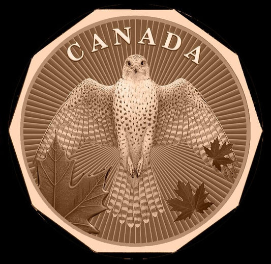 Guardians of the North Series – Gyrfalcon 1oz .999 Copper Coin (Non-Colored Edition) 5 of 5