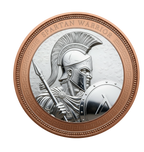 Spartanischer Krieger Bimetall-Kupfer-Rundmedaille – Hochrelief Sammleredition | Maple Leaf Mint