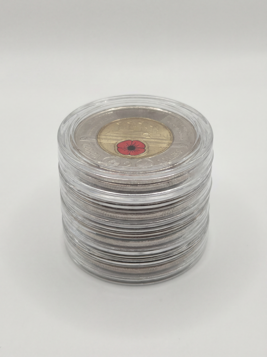 Zanica Toonie Coin Capsules – Stackable Canadian $2.00 Coin Holders (Pack of 25)