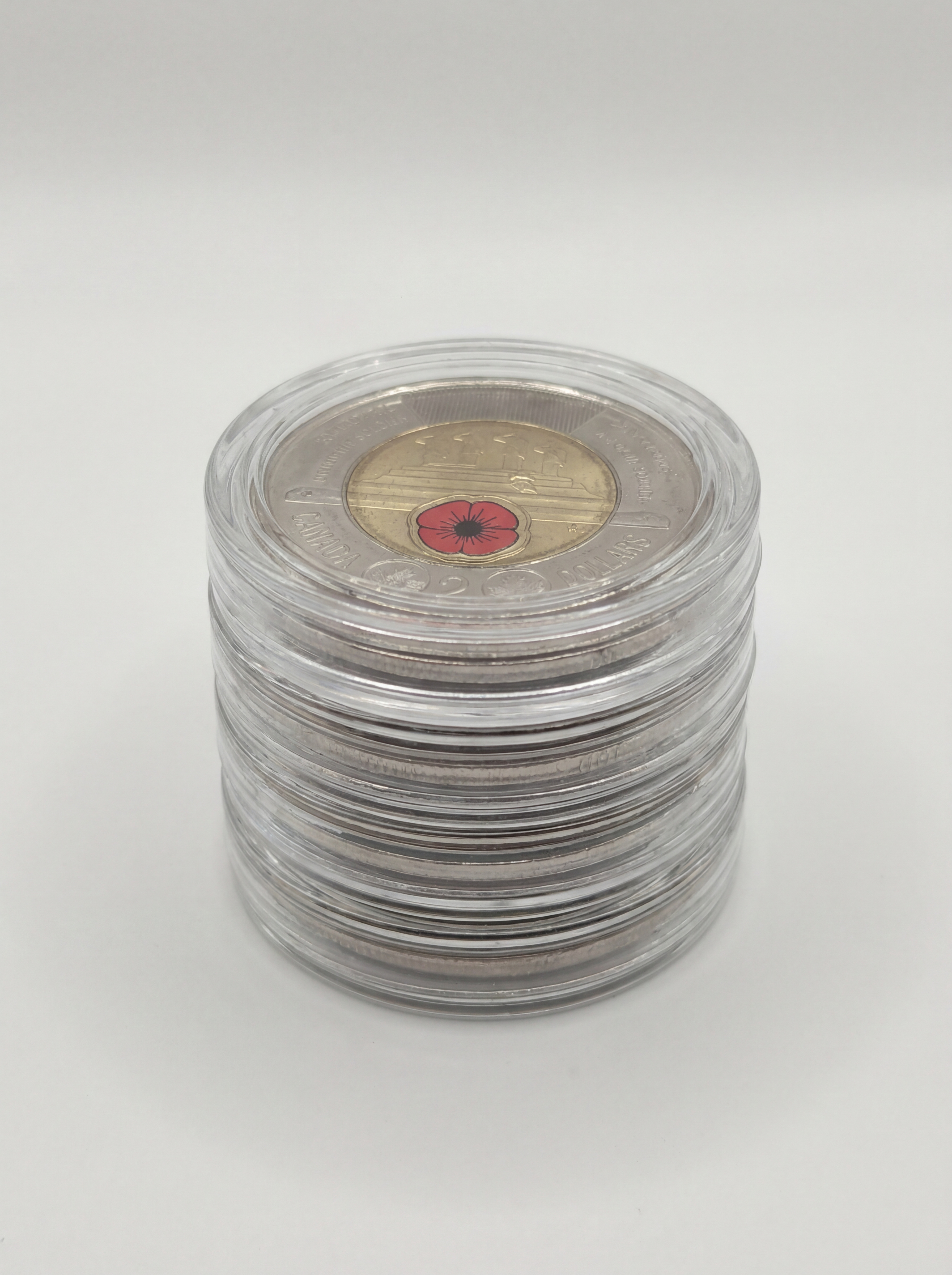 Zanica Toonie Coin Capsules – Stackable Canadian $2.00 Coin Holders (Pack of 25)