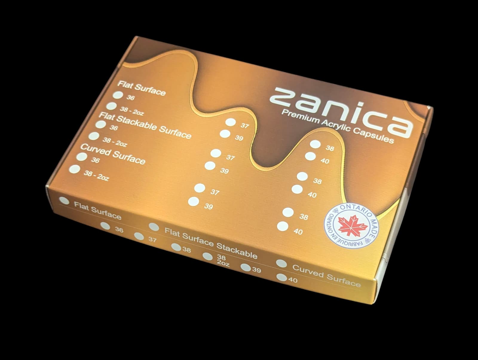 Zanica 36.10mm Premium Stackable Capsules – 12 pack