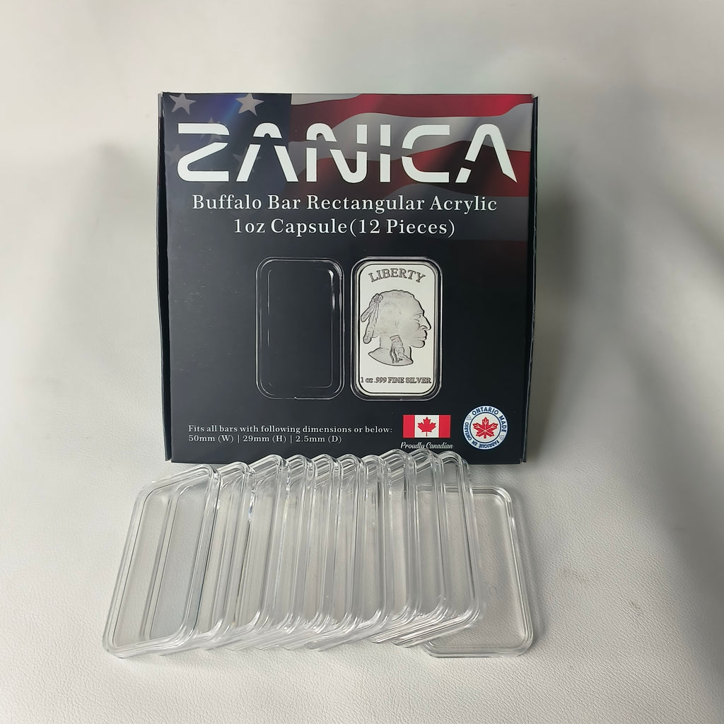 Zanica Premium Buffalo / Indian Head 1oz Bar Capsules – 12 pack