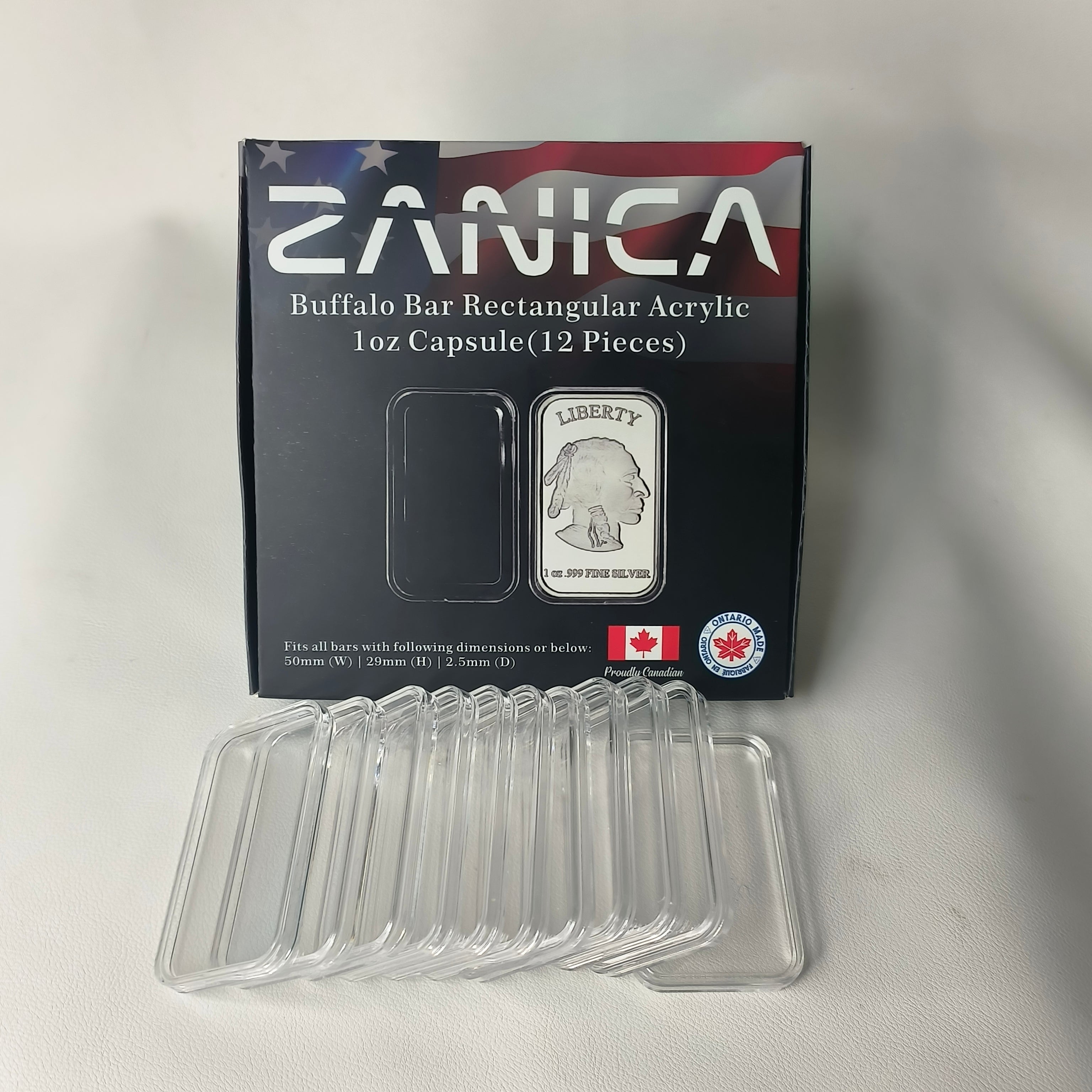 Zanica Premium Buffalo / Indian Head 1oz Bar Capsules – 12 pack