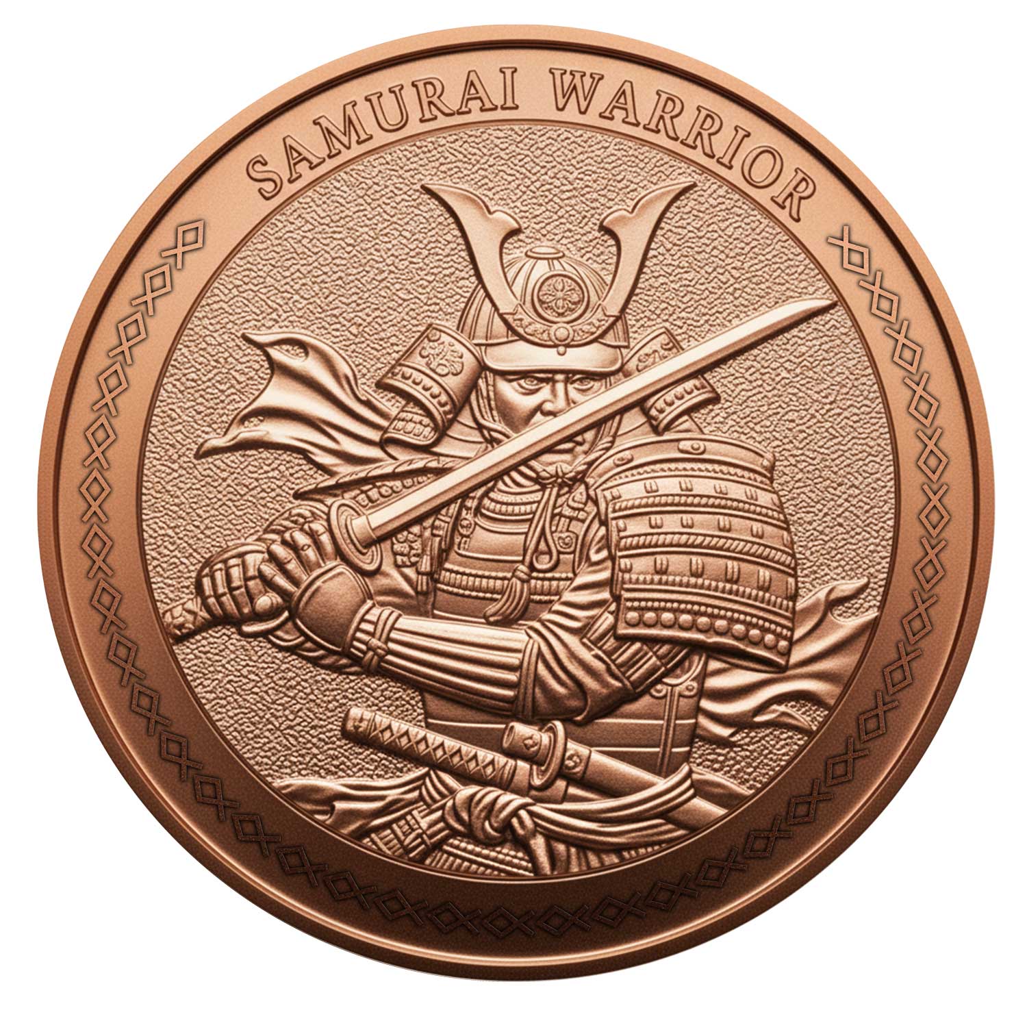 Samurai Warrior 1oz .999 Fine Copper Round – High Relief Collector Edition | Maple Leaf Mint